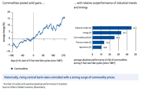 rate increase - commodities chg